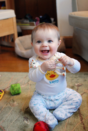 Handspun sweater for a wee one